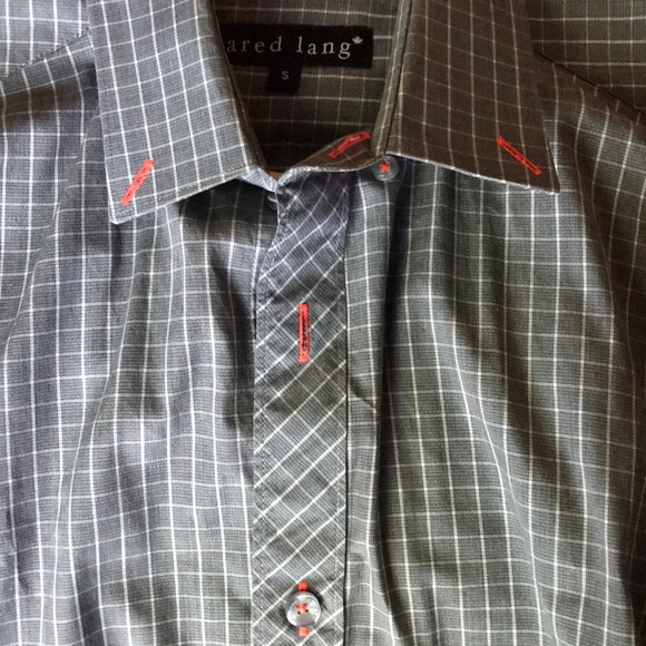 Jared Lang Long Sleeve Window Pane Dress Shirt - Picture 3 of 4